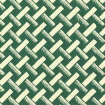 Green Basket Weave Print Italian Paper ~ Carta Varese Italy